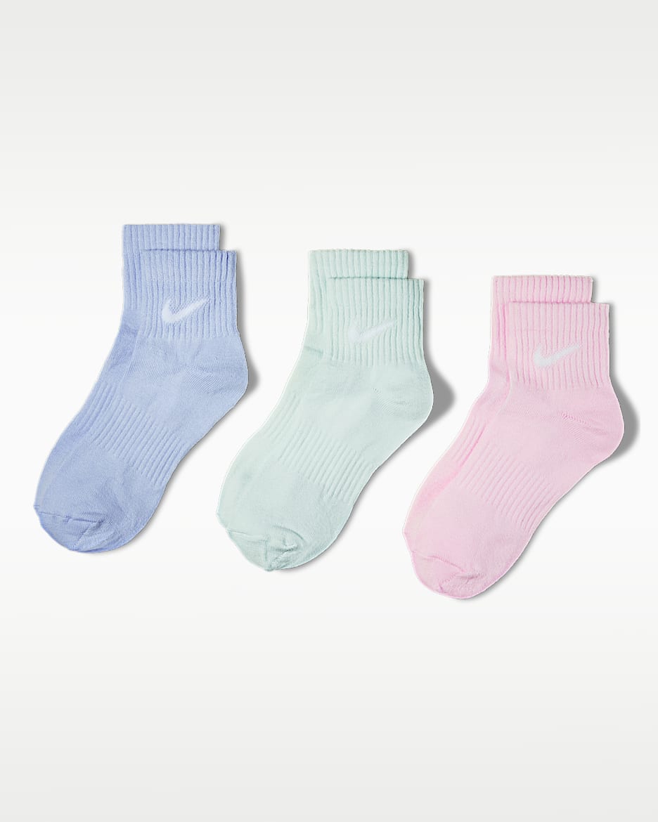 Nike Everyday Lightweight 速干训练短袜(3 双) - 多色