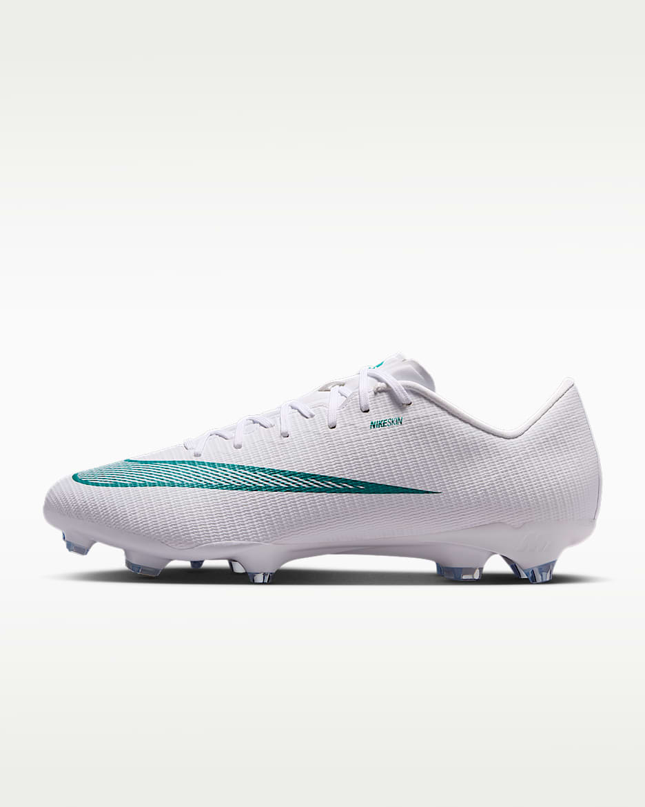 Nike Mercurial Vapor 17 Academy 耐克刺客系列男/女 MG 多种场地低帮足球鞋 - 白色/仙人掌绿
