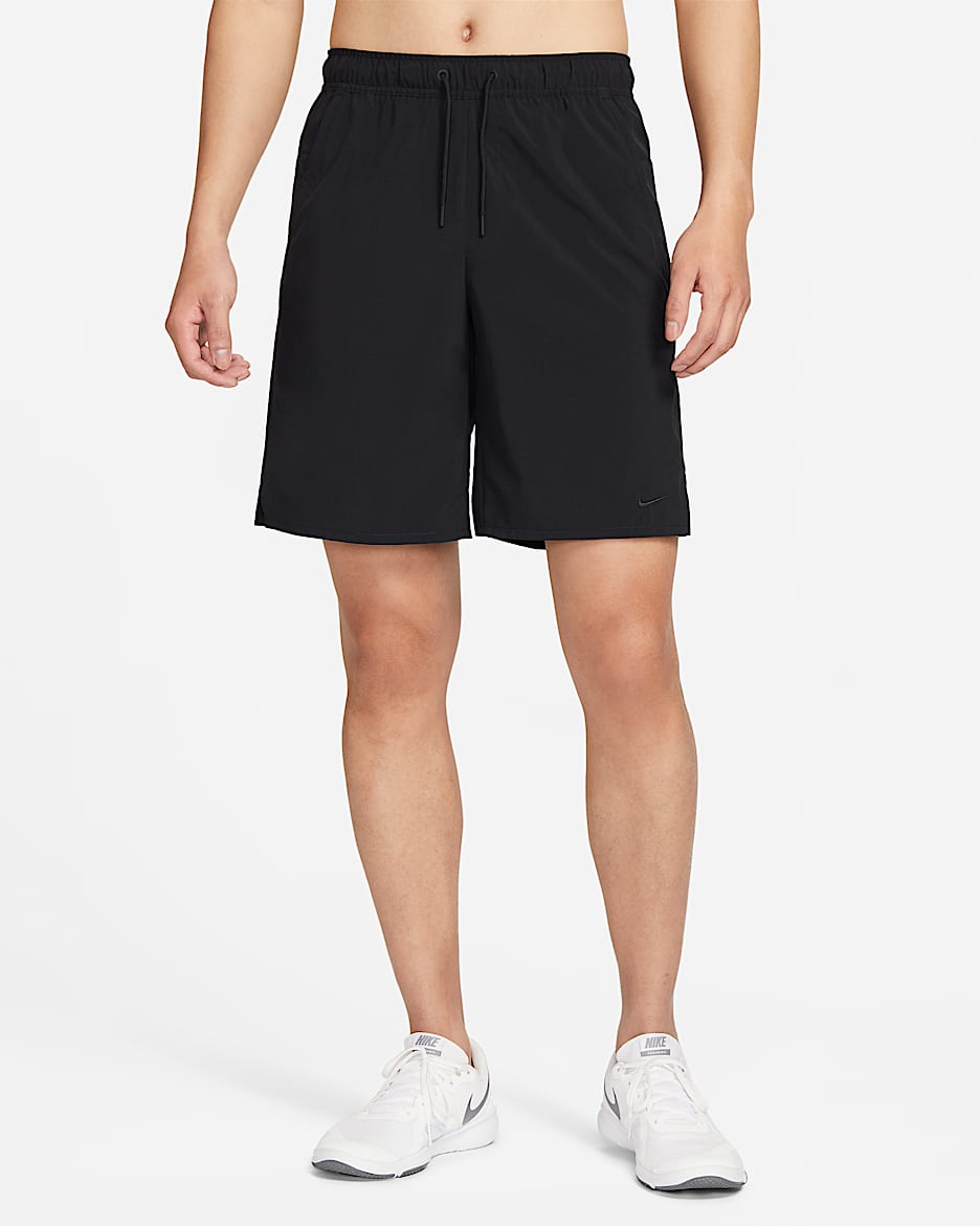 Nike Dri-FIT Unlimited 男子速干训练短裤（无衬裤） - 黑/黑/黑