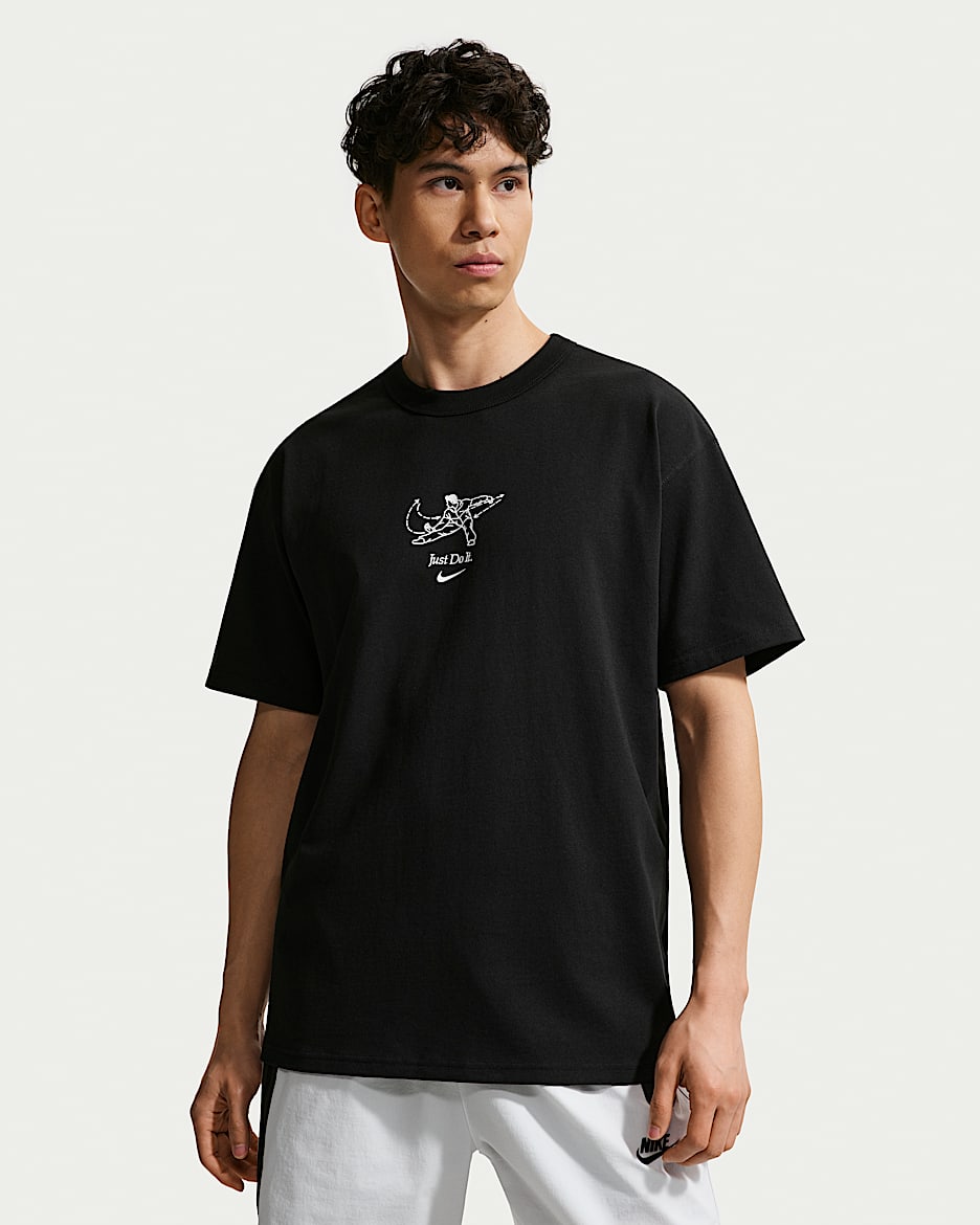 Nike Sportswear 男子印花T恤 - 黑