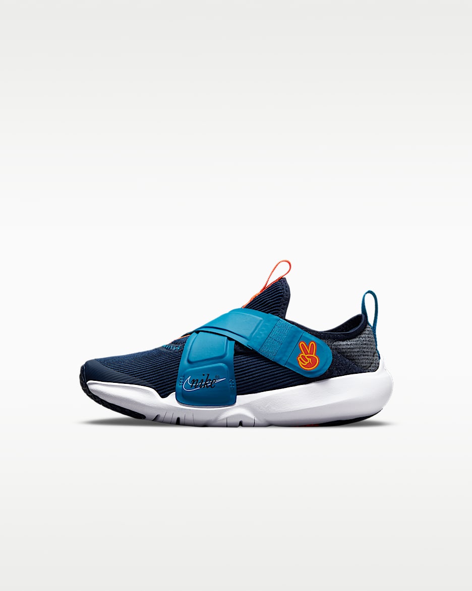 Nike Flex Advance SE (PS) 幼童运动童鞋 - 深藏青/帝王蓝/橙色/白色