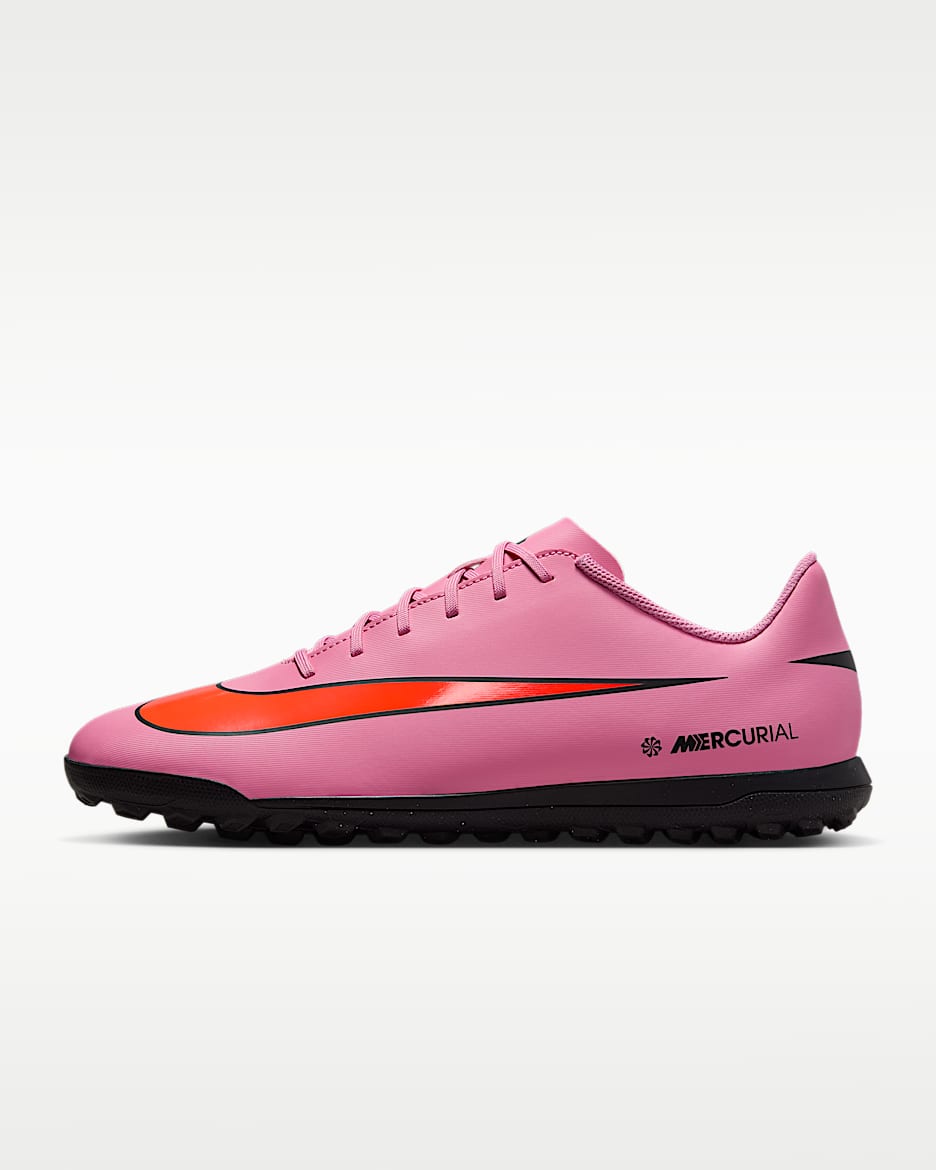 Nike Mercurial Vapor 16 Club 耐克刺客系列 TF 人造场地低帮足球鞋 - 神秘火烈鸟红/鲜橙红/黑