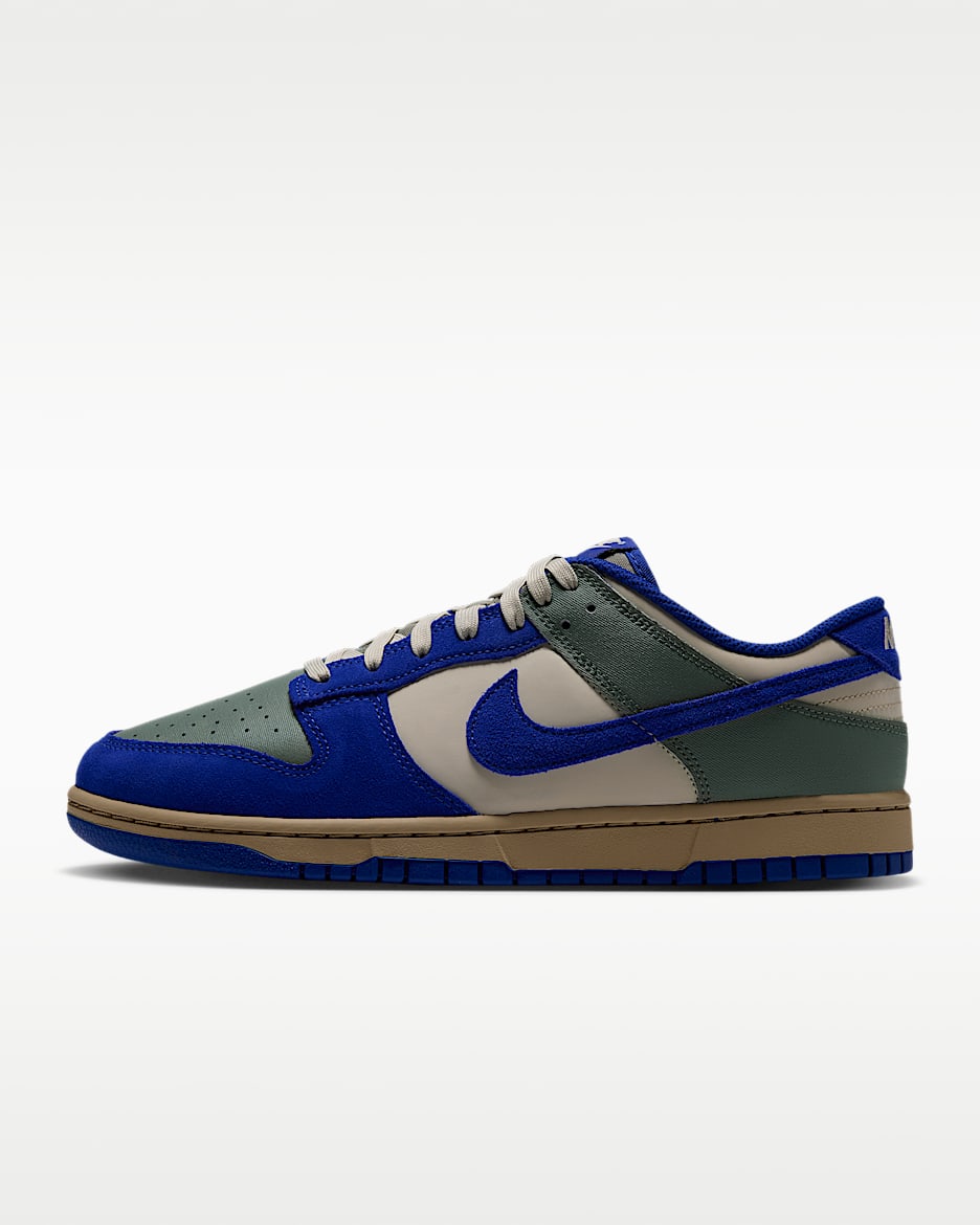 Nike Dunk Low Retro 男子运动鞋 - 硬玉绿/浅卡其/橡皮浅褐/旧宝蓝
