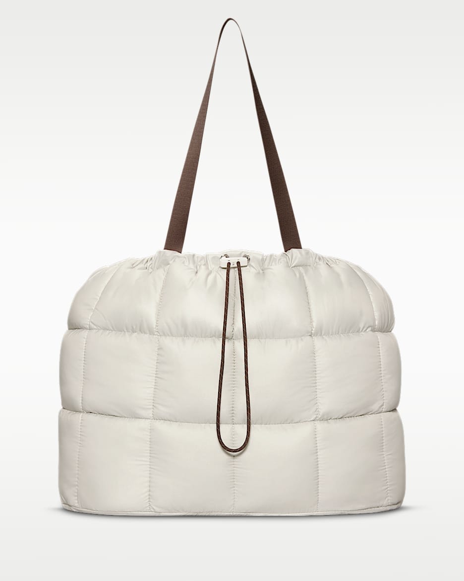 Nike Sportswear Puffle 托特包 - 浅骨色/貂棕/帆白