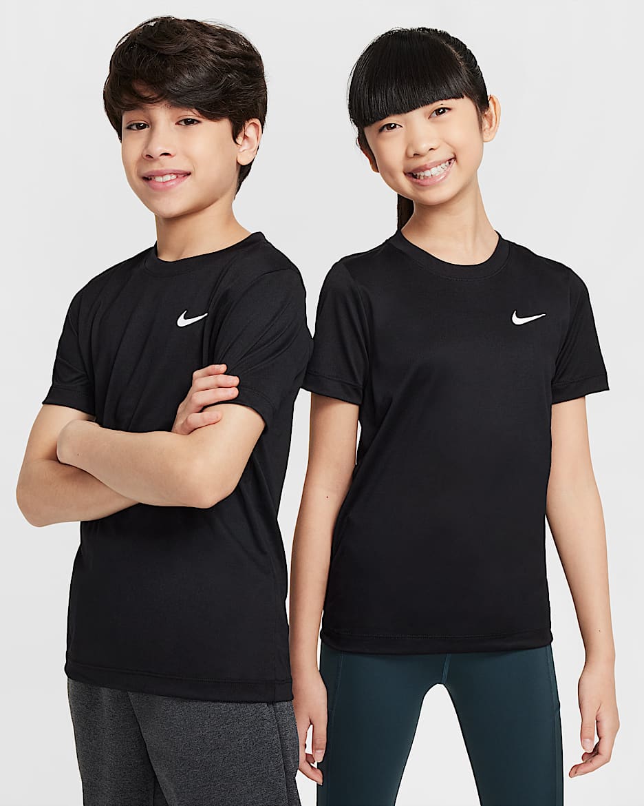 Nike Legend Dri-FIT 大童速干短袖T恤 - 黑