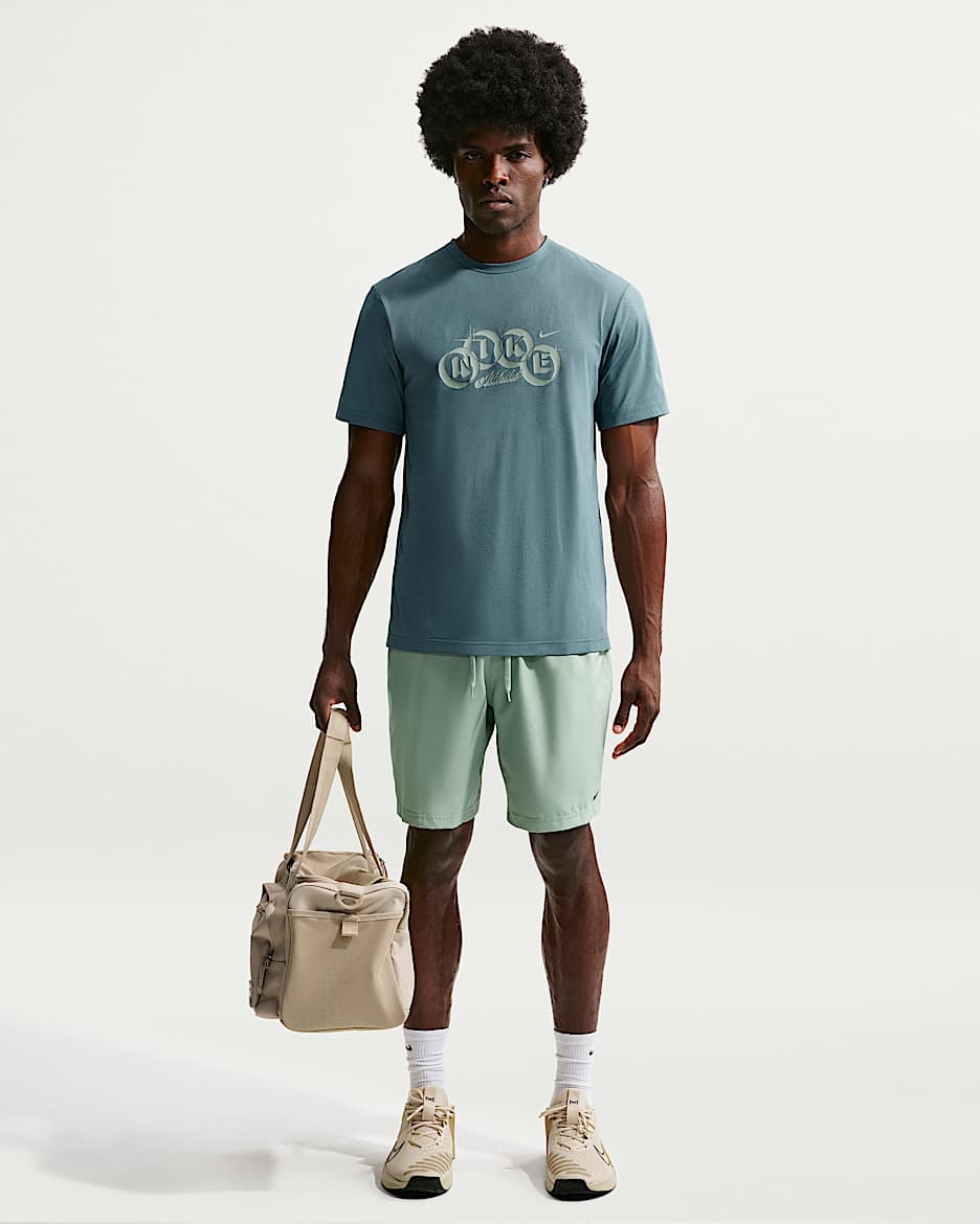 Nike Form Dri-FIT 男子速干百搭短裤（无衬裤） - 温和灰绿/黑