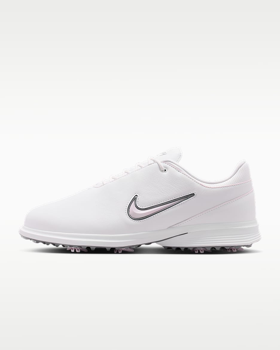 Nike Victory Tour 4 男/女高尔夫球鞋(宽版) - 白色/白色/冷灰/浅紫丁香色