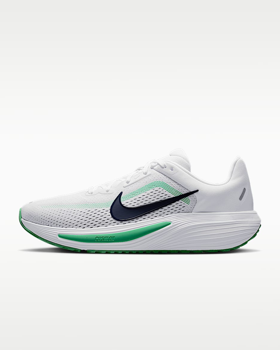 Nike Quest 7 男子公路跑步鞋 - 白色/闪亮绿/深藏青