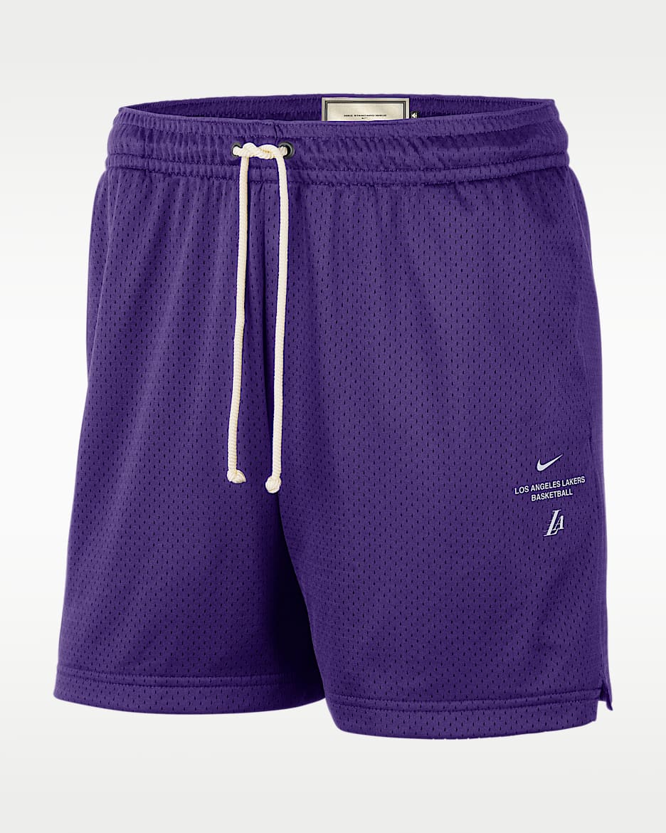 洛杉矶湖人队 Standard Issue Nike Dri-FIT NBA 队之魂系列男子速干篮球网眼布短裤 - 全域紫