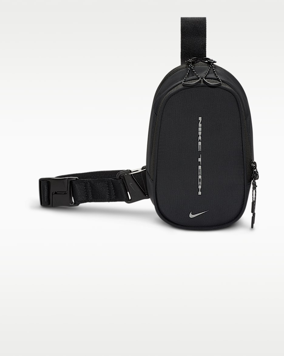 Nike Commute Nike Tech 胸包 - 黑/黑/银