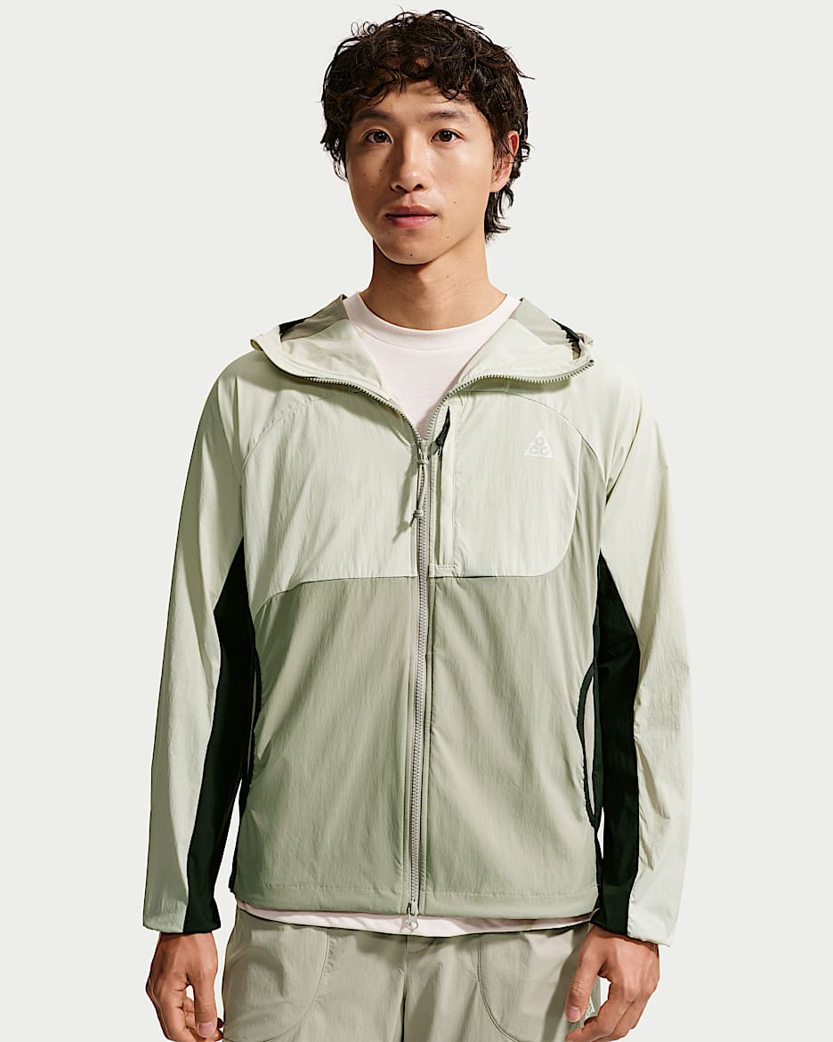 Nike ACG "Five Towers" 男子可收纳夹克 - 海玻璃色/雾杉木绿/黑云衫绿/山峰白