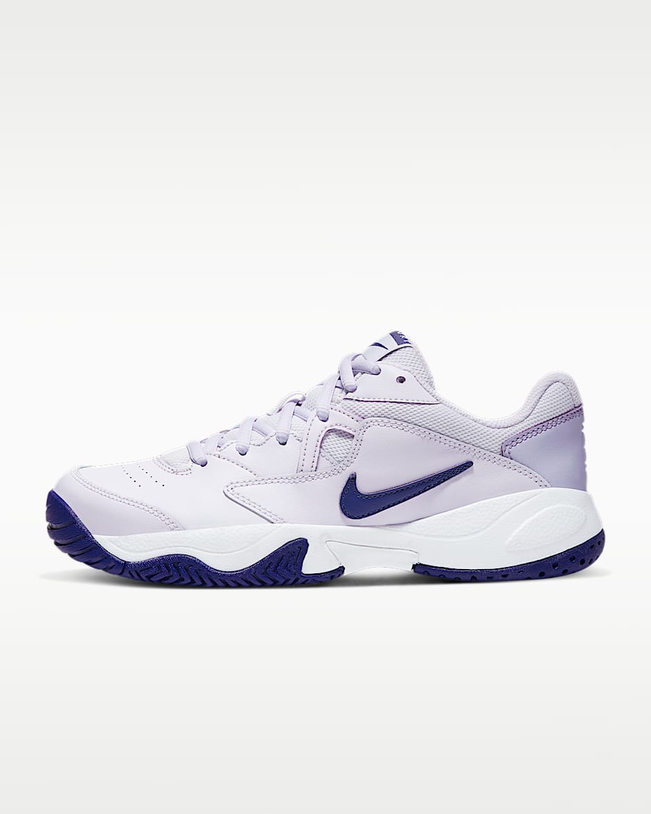 NikeCourt Lite 2 女子硬地球场网球鞋 - 微葡萄紫/薄雾紫/白色/高贵紫