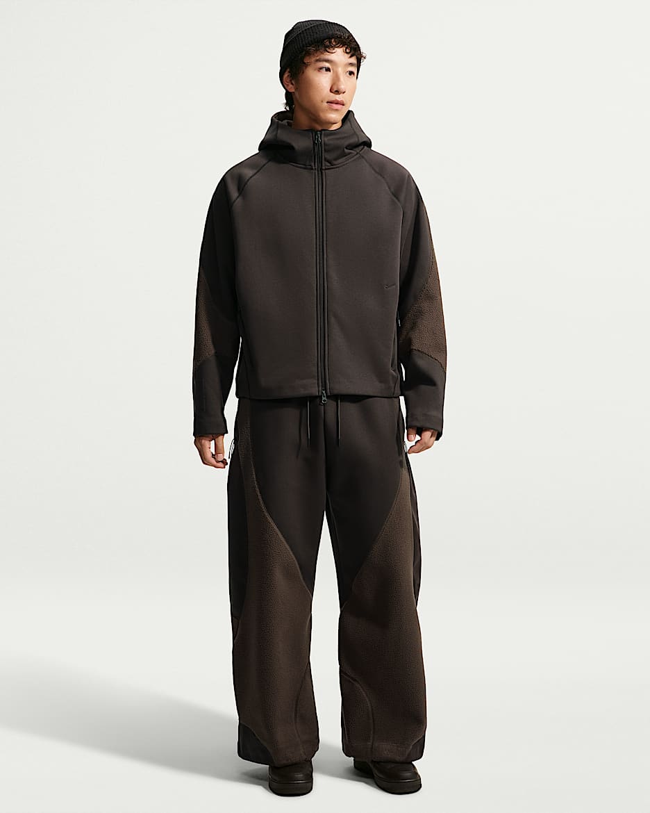 Nike Tech Boreas Therma-FIT 男子宽松加绒直筒长裤 - 丝绒棕/巴洛克棕/黑
