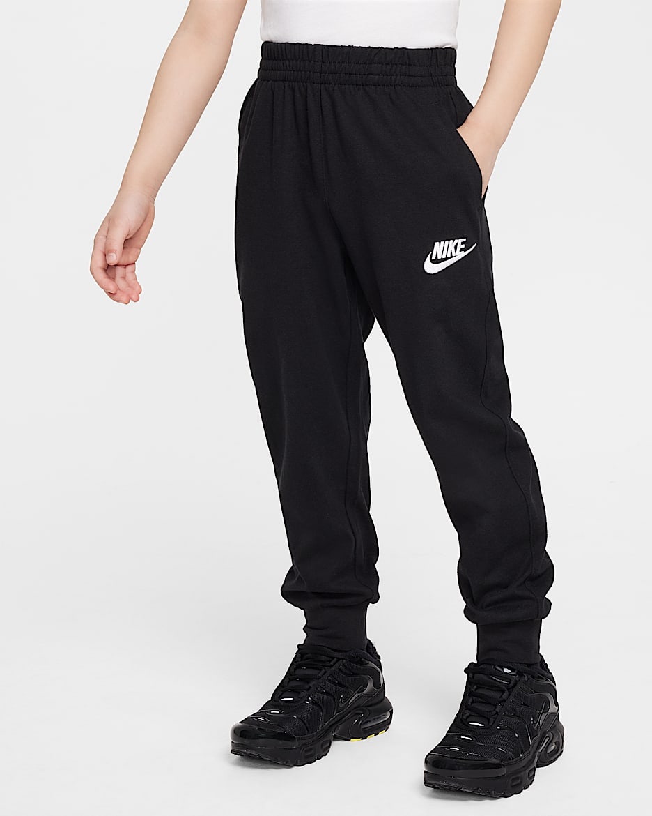 Nike Sportswear Club 幼童针织长裤 - 黑