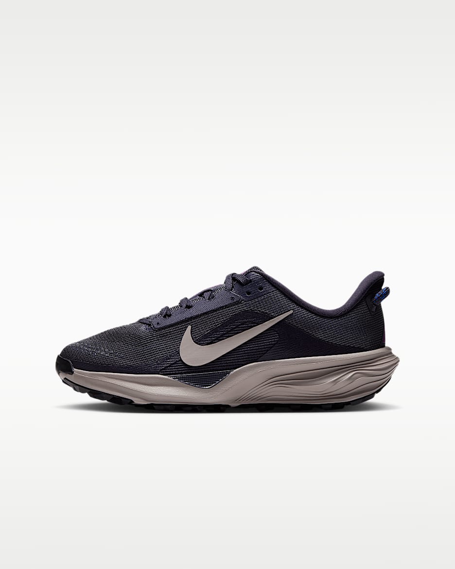 Nike ACG Pegasus Trail 耐克小飞马大童跑步鞋 - 铁架黑/赛车蓝/明亮紫/奶白 II