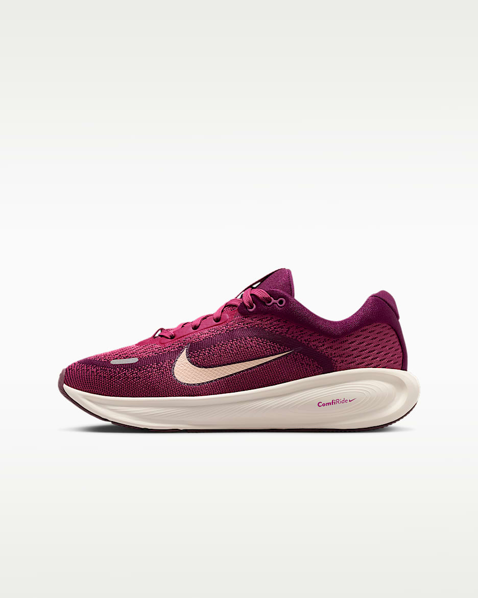 Nike Stellar Ride 耐克遨游号大童跑步鞋 - 波尔多酒红色/甜菜红/淡象牙白/水洗珊瑚红