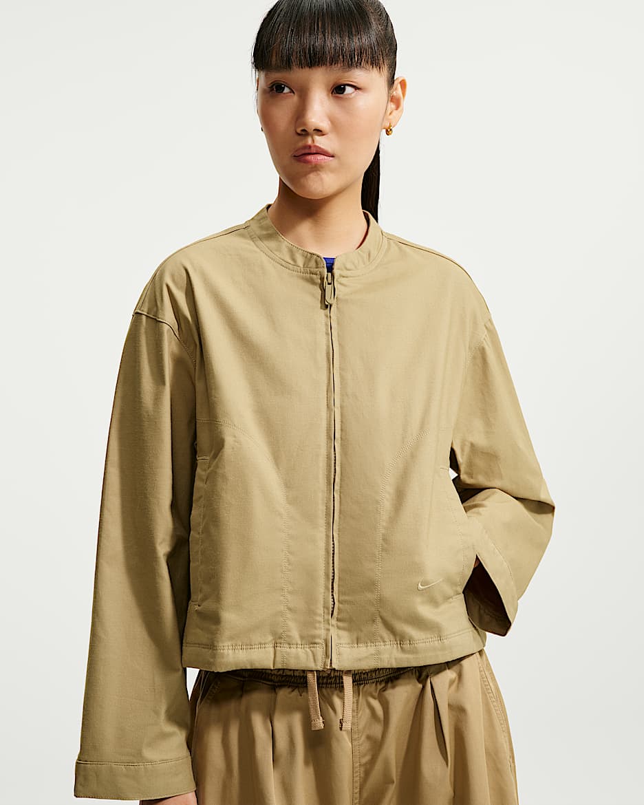 Nike Sportswear 女子 Oversize 风机能风夹克 - 杏茶色/杏茶色
