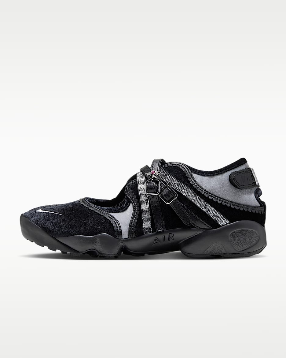 Nike Air Rift BR 耐克忍者鞋女子运动鞋 - 煤黑/黑/金属银/煤黑