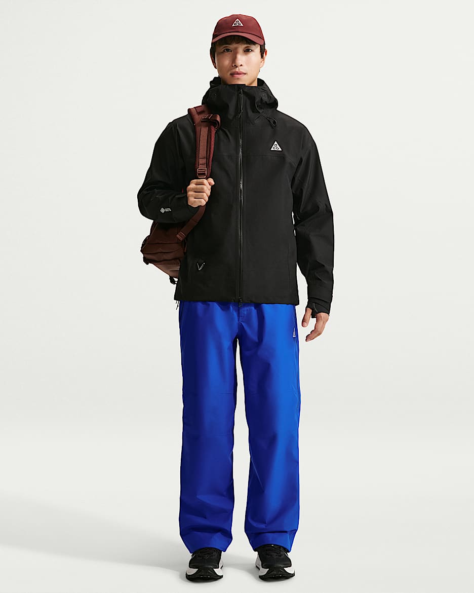 ACG Misery Ridge Storm-FIT ADV GORE-TEX 3L 男子防风防水长裤硬壳冲锋裤 - 皇家蓝/山峰白