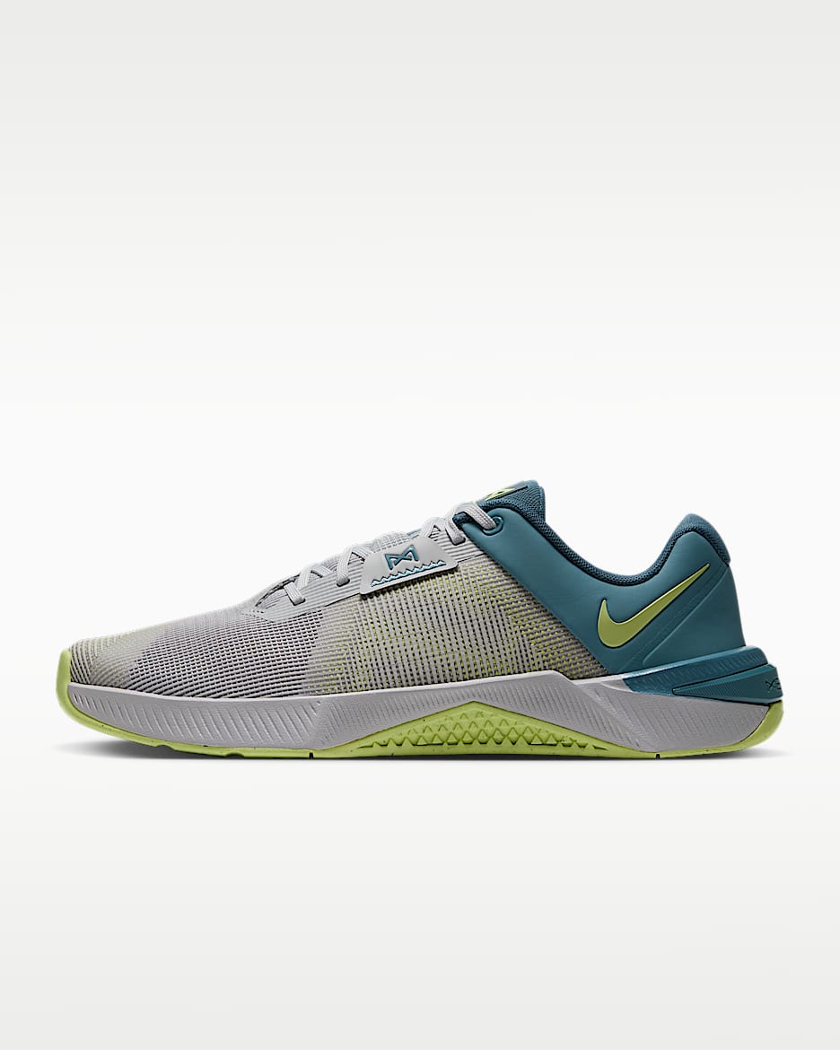 Nike Metcon 10 男子训练鞋力量训练 - 雾灰/烟灰蓝/新石板蓝/浅柠檬黄