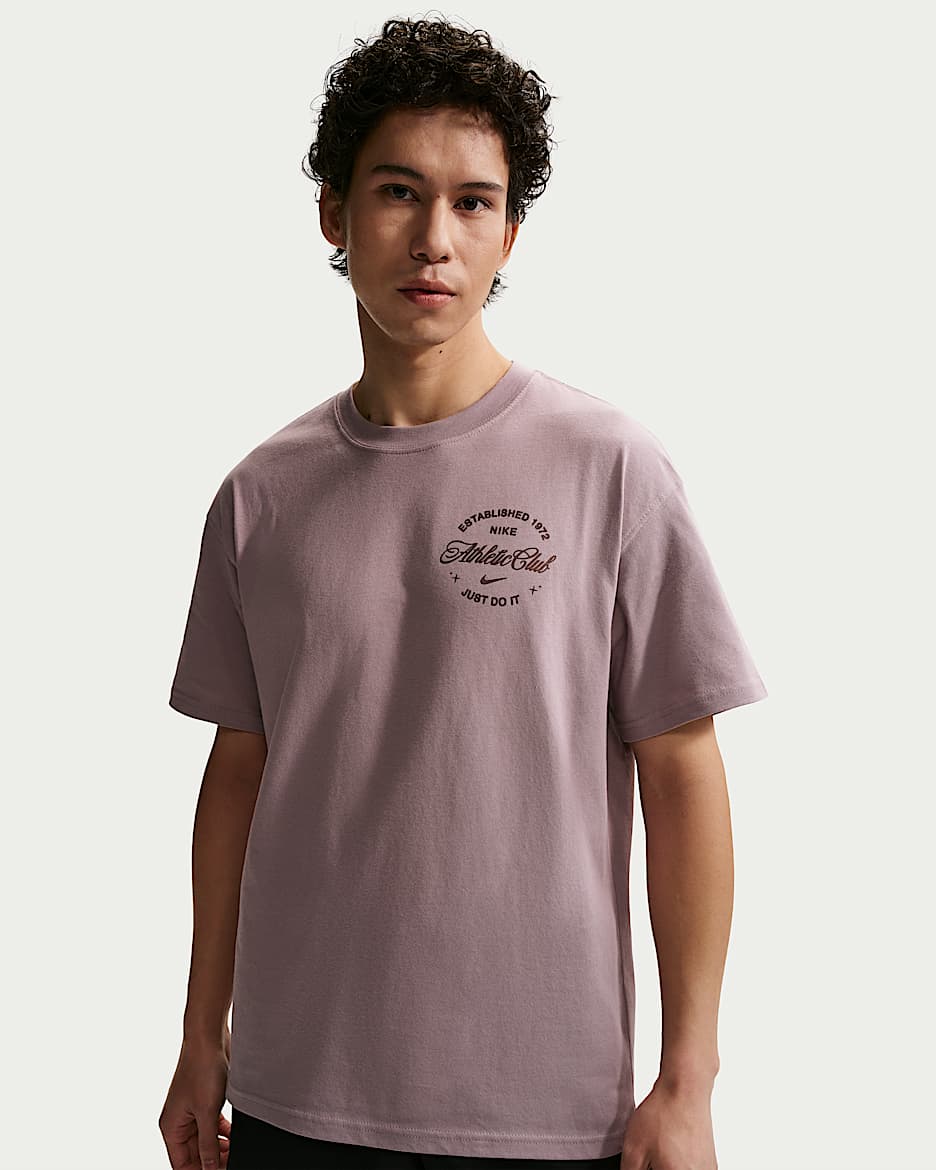 Nike N.A.C. 男子T恤 - 浅矿石紫/淡象牙白