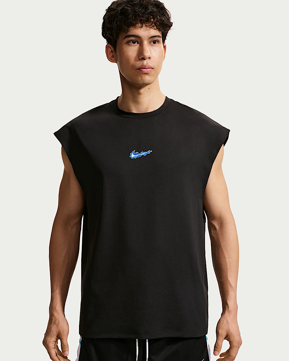 Nike Dri-FIT 男子速干篮球无袖上衣 - 黑