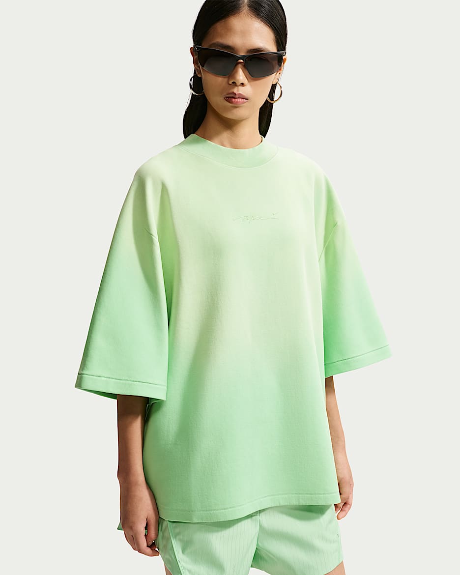 Nike Energy 女子 Oversize 风短袖T恤 - 静谧黄瓜绿