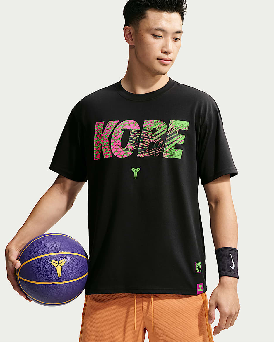 Kobe Mambacurial 科比男子篮球 T 恤 - 黑