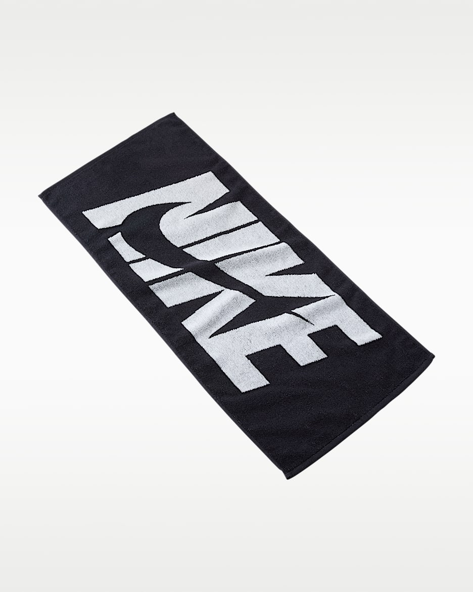Nike 毛巾（1 条） - 黑/白色