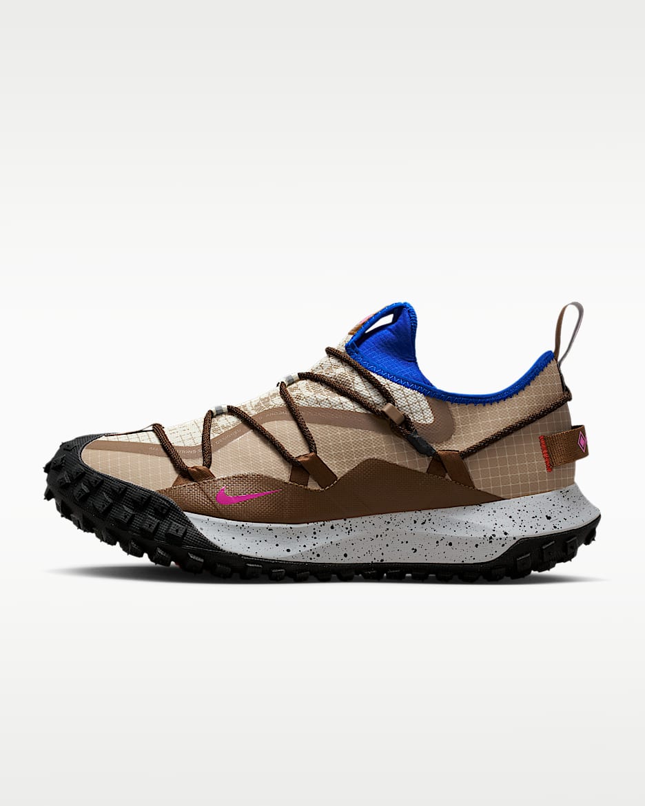 Nike ACG Mountain Fly Low GORE-TEX SE 男子防水运动鞋 - 卡其/苔木棕色/苔木棕色/火焰粉