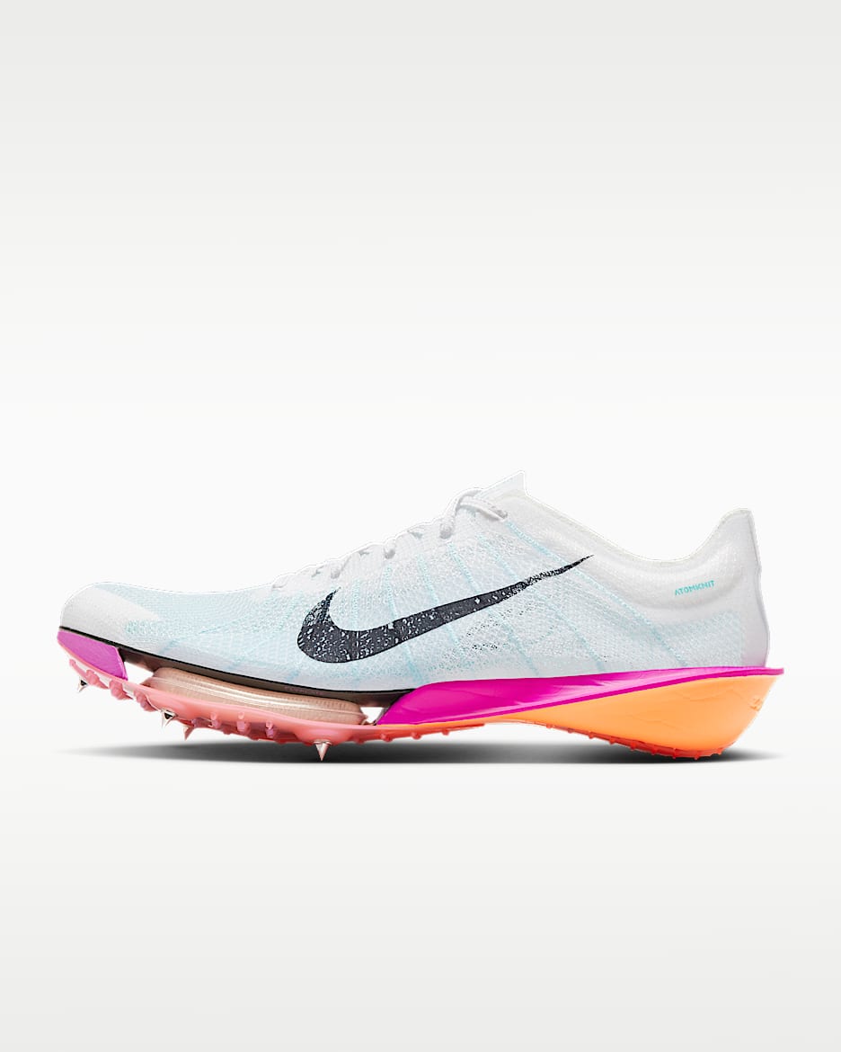 Nike Victory 2 男子田径钉鞋 - 白色/亮深红/火焰粉/黑曜石色