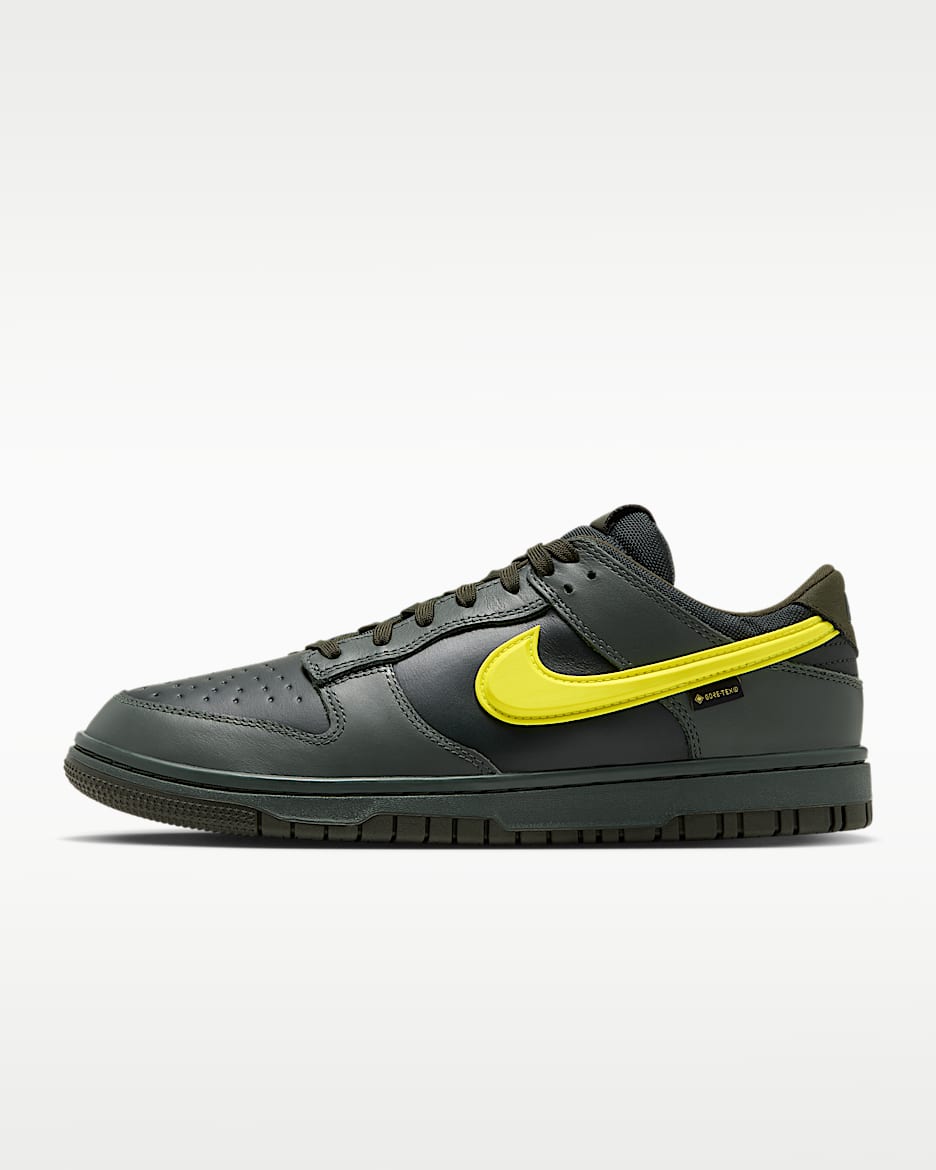 Nike Dunk Low GORE-TEX 男子防水运动鞋 - 迷彩绿/黑云衫绿/红杉绿/音速黄