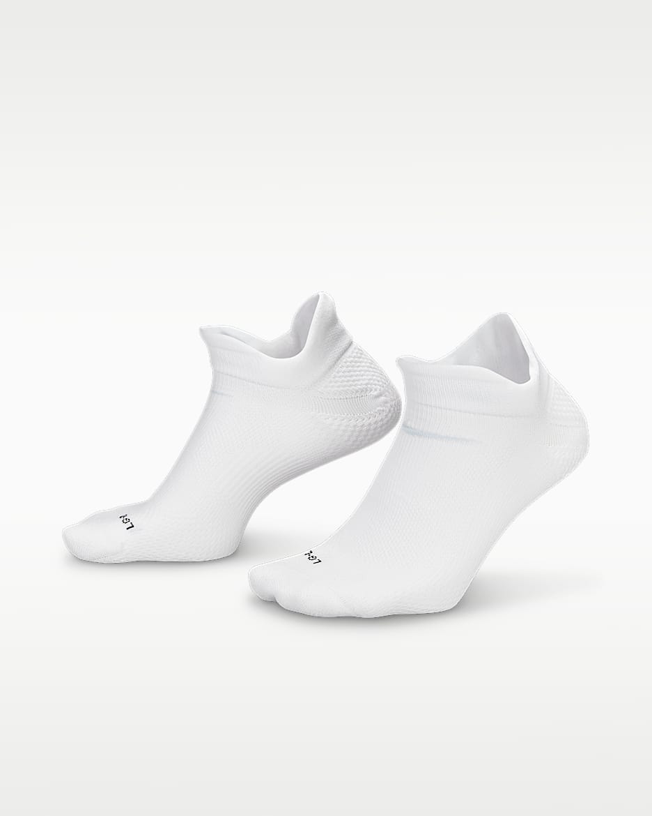 Nike Running Lightweight 速干船袜（1 双） - 白色/黑/白金色