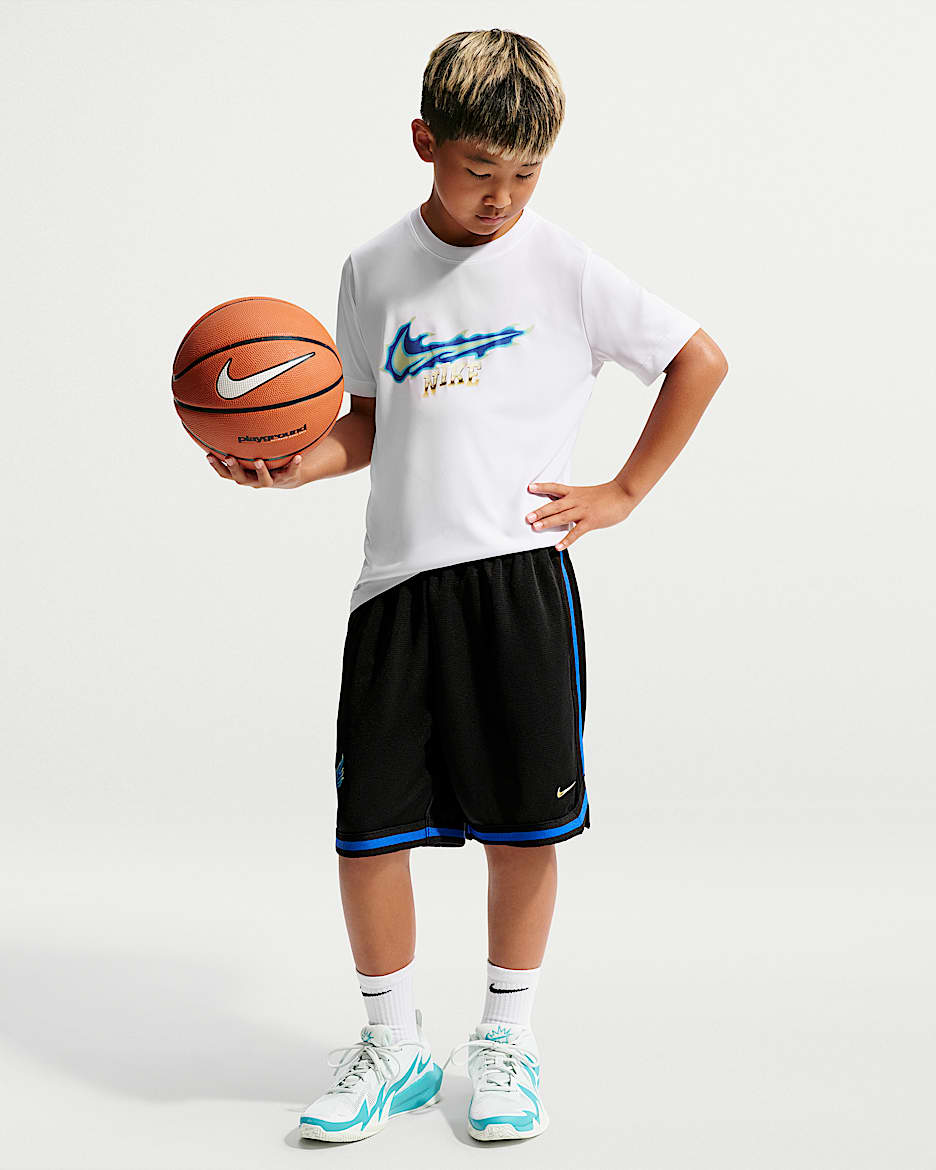 Nike DNA Dri-FIT 大童（男孩）速干篮球短裤 - 黑