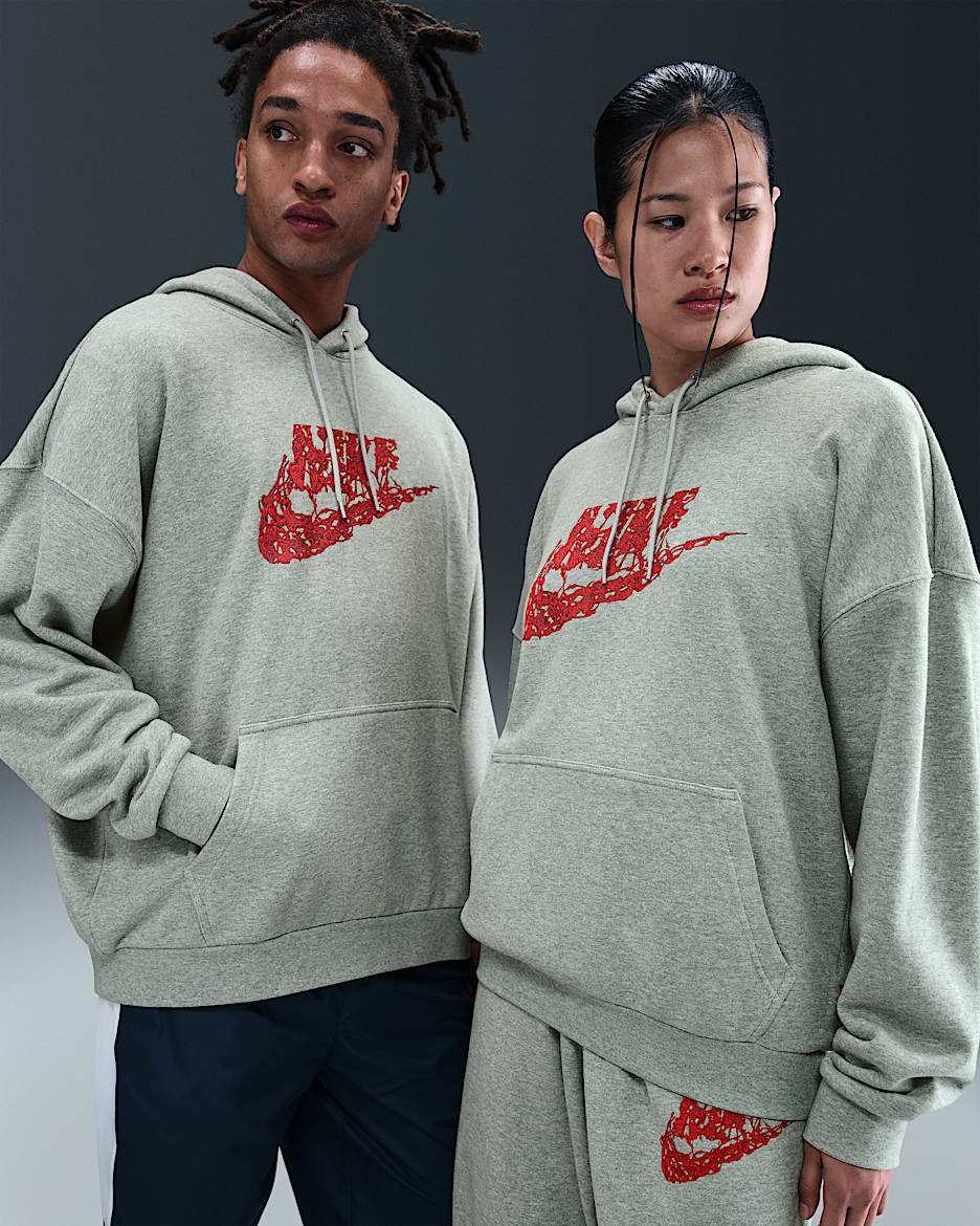 Nike x Stranger Things 怪奇物语系列男子连帽衫 - 调色暗灰/浅烟灰