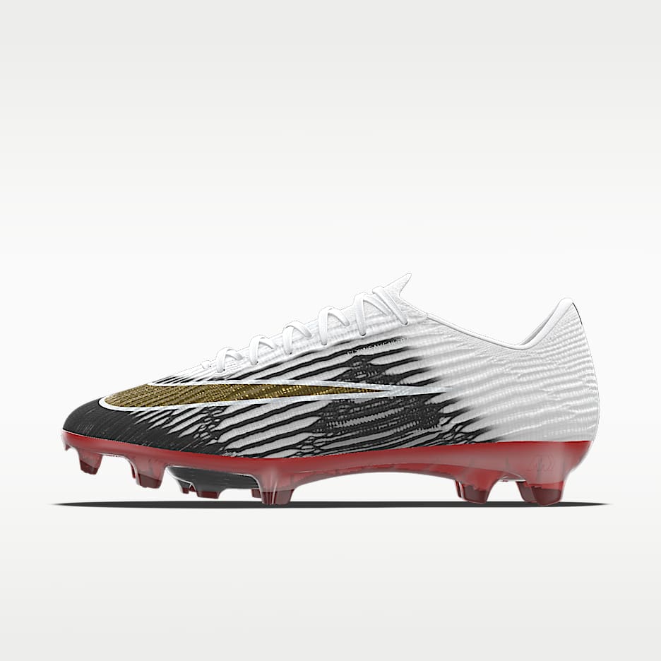 Nike Mercurial Superfly 11 Elite By You 专属定制 FG 天然硬质草地低帮足球鞋 - 白色/白色