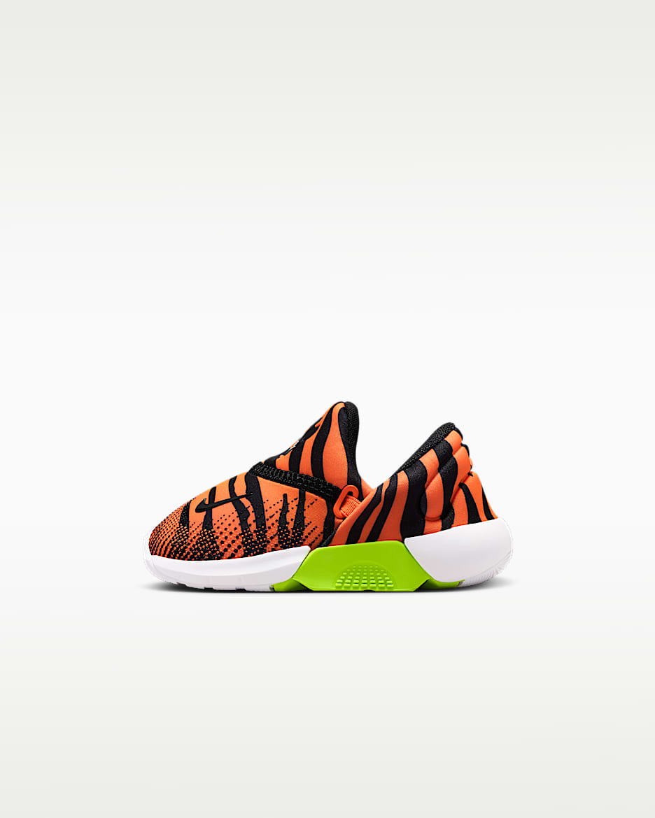 Nike Swoosh Go 耐克宝宝 GO 婴童运动鞋 - 荷兰橙/荧光黄/白色/黑
