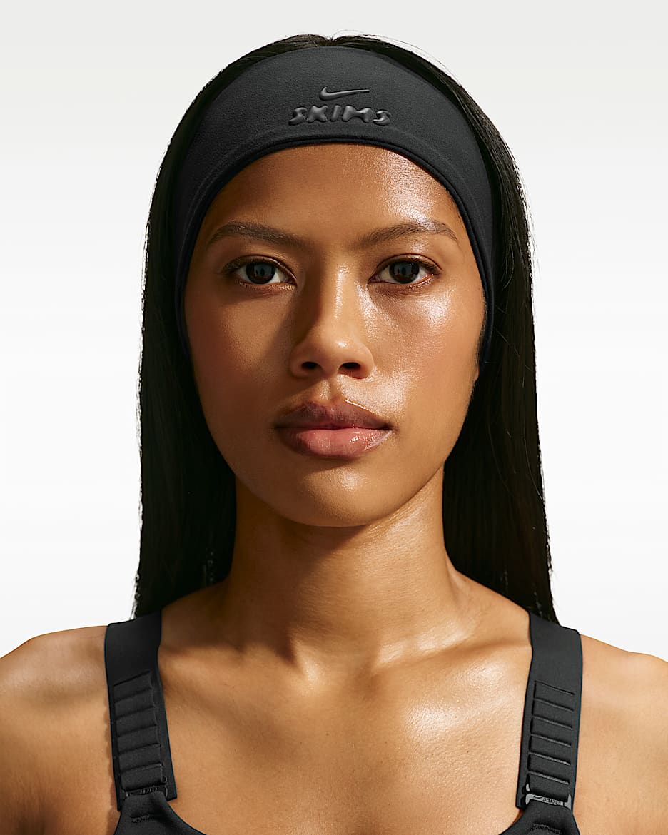 NikeSKIMS Dri-FIT 女子速干头带(1 条) - NSKM Obsidian/NSKM Obsidian