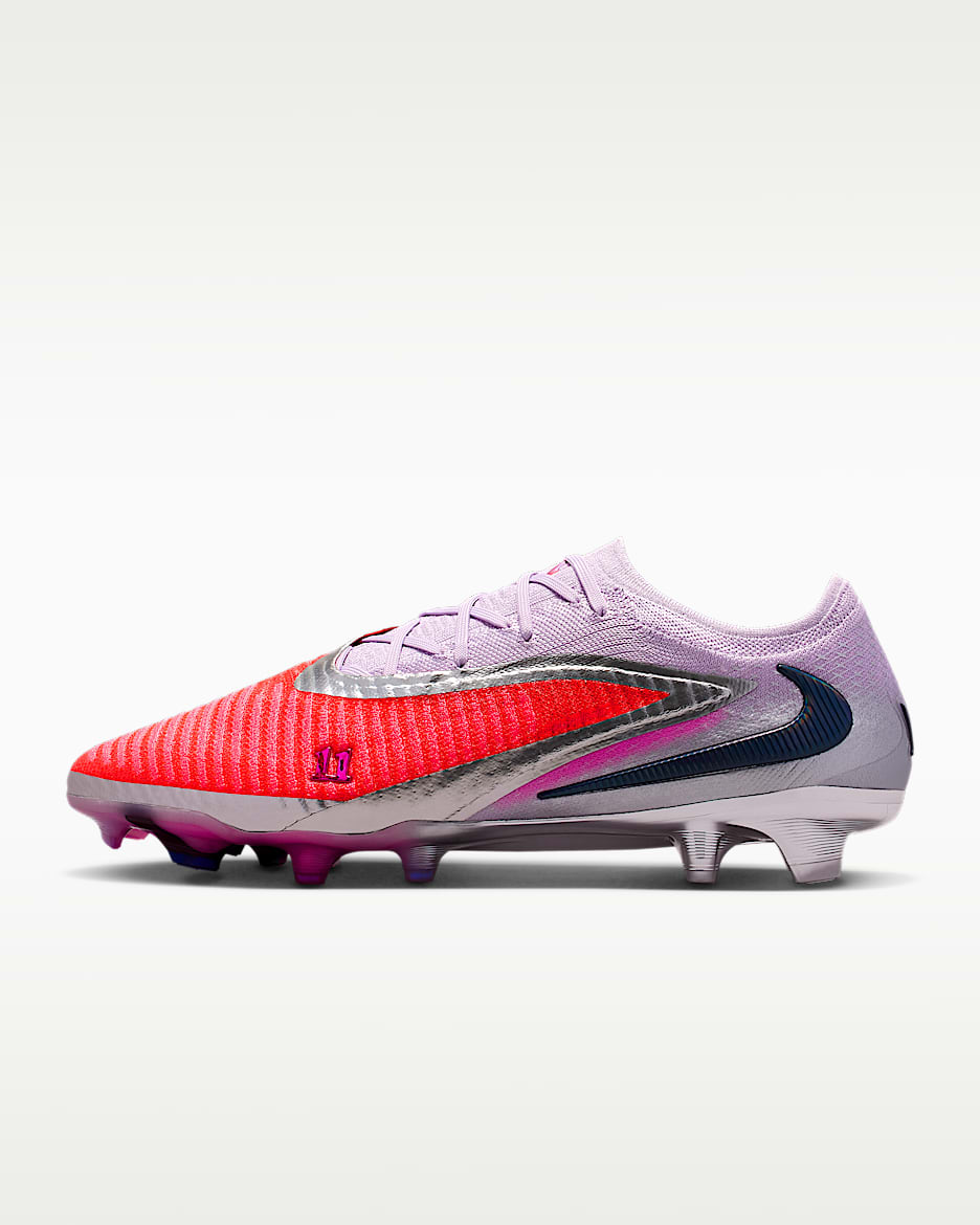 Nike Phantom 6 Low Elite "Alexia Putellas" 耐克暗煞系列男/女 FG 天然硬质草地低帮足球鞋 - 亮深红/黑