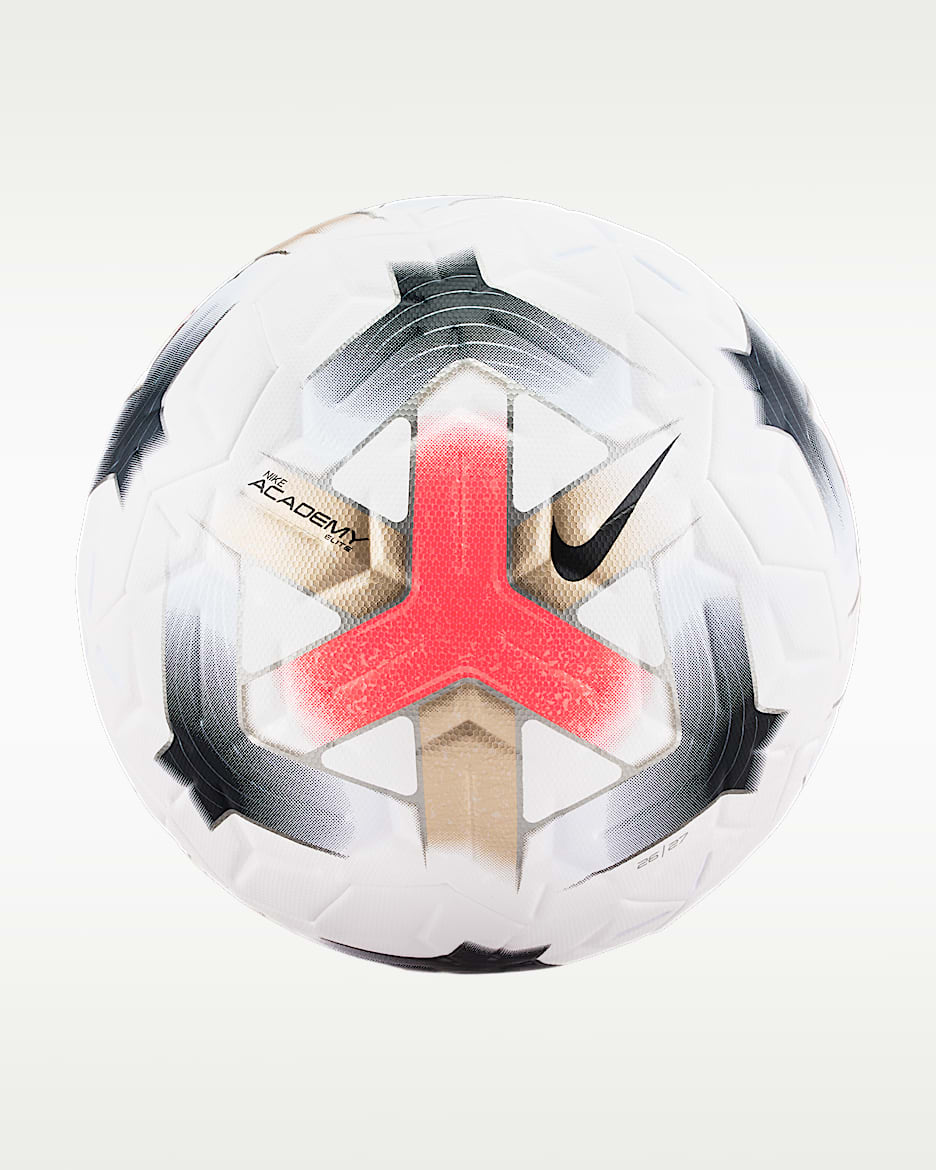Nike Academy Elite 足球 - 白色/亮深红/煤黑/黑