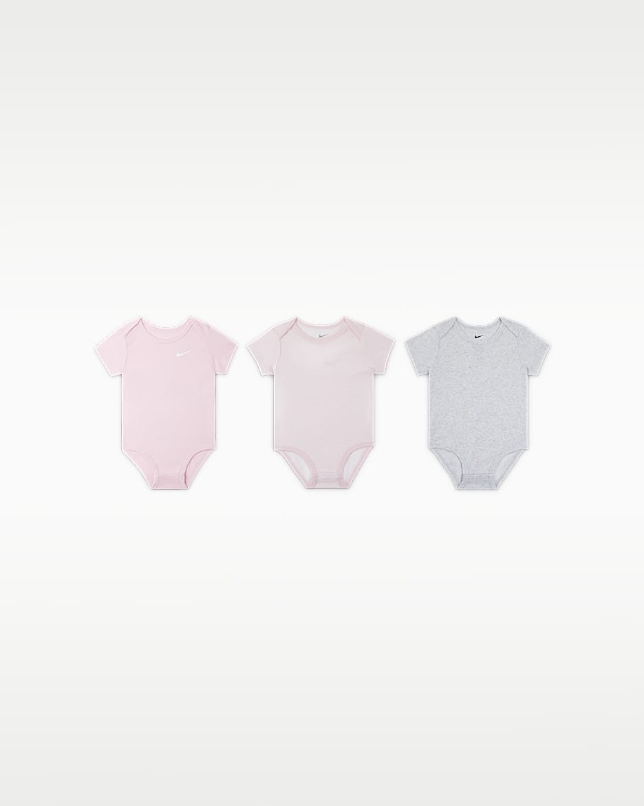 Nike Baby Essentials 婴童连体衣(3 件) - 调色桦树色