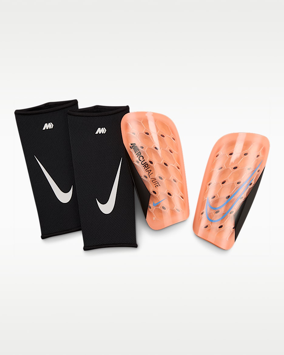 Nike Mercurial Lite 耐克刺客系列足球护腿板（1 对） - 脉冲橙/黑/脉冲宝石蓝