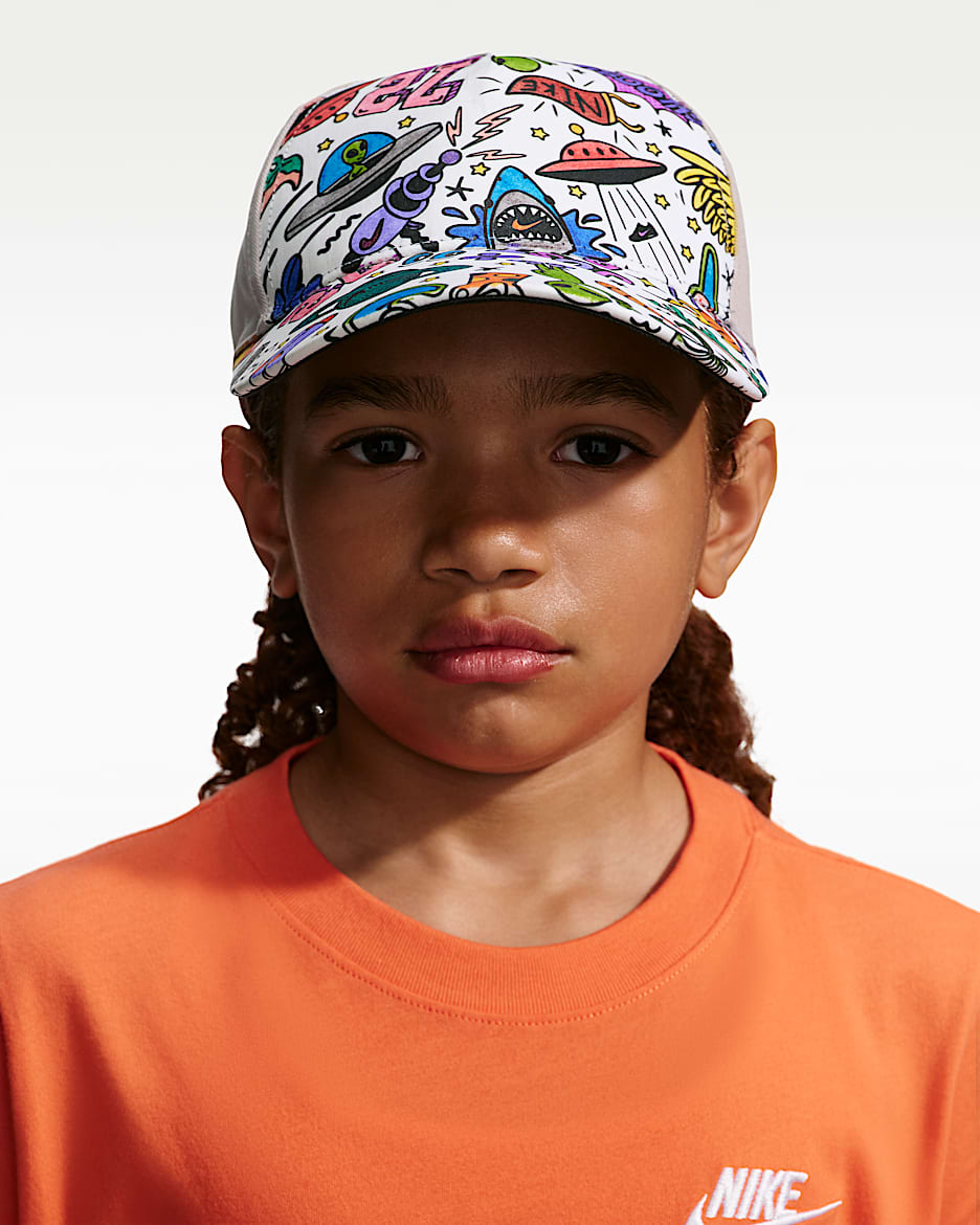 Nike Club 大童半硬顶弧形帽檐运动帽 - 温和冷月光