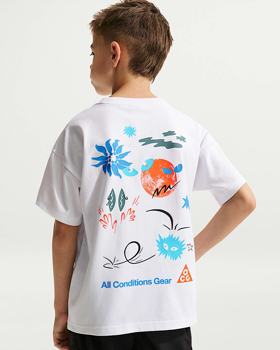 Nike ACG 大童速干T恤 - 白色