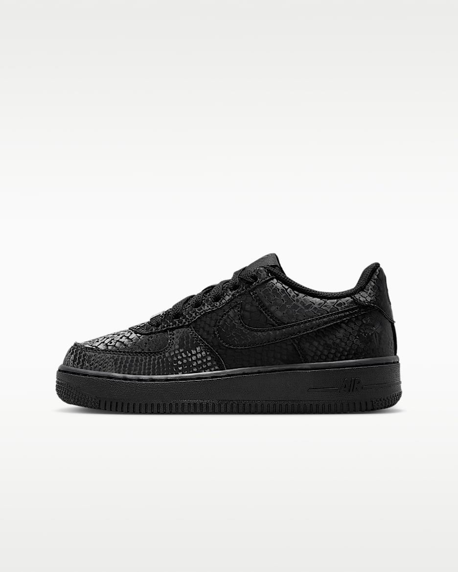 Nike Air Force 1 Low 大童空军一号运动鞋 - 黑/黑/黑