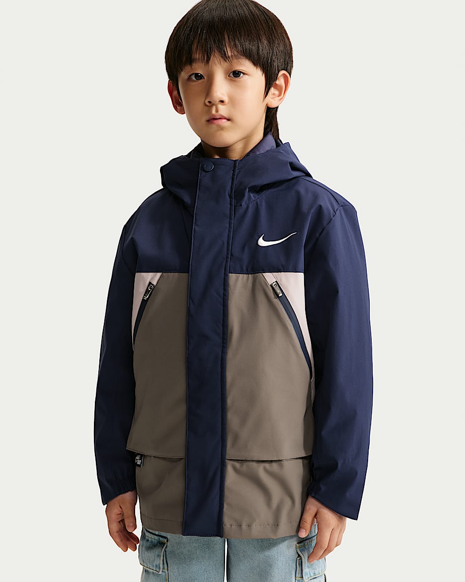 Nike 幼童三合一两件套羽绒内胆户外夹克 - 深藏青