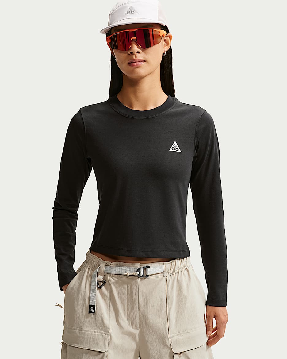 ACG Dri-FIT 女子速干长袖上衣 - 黑/山峰白
