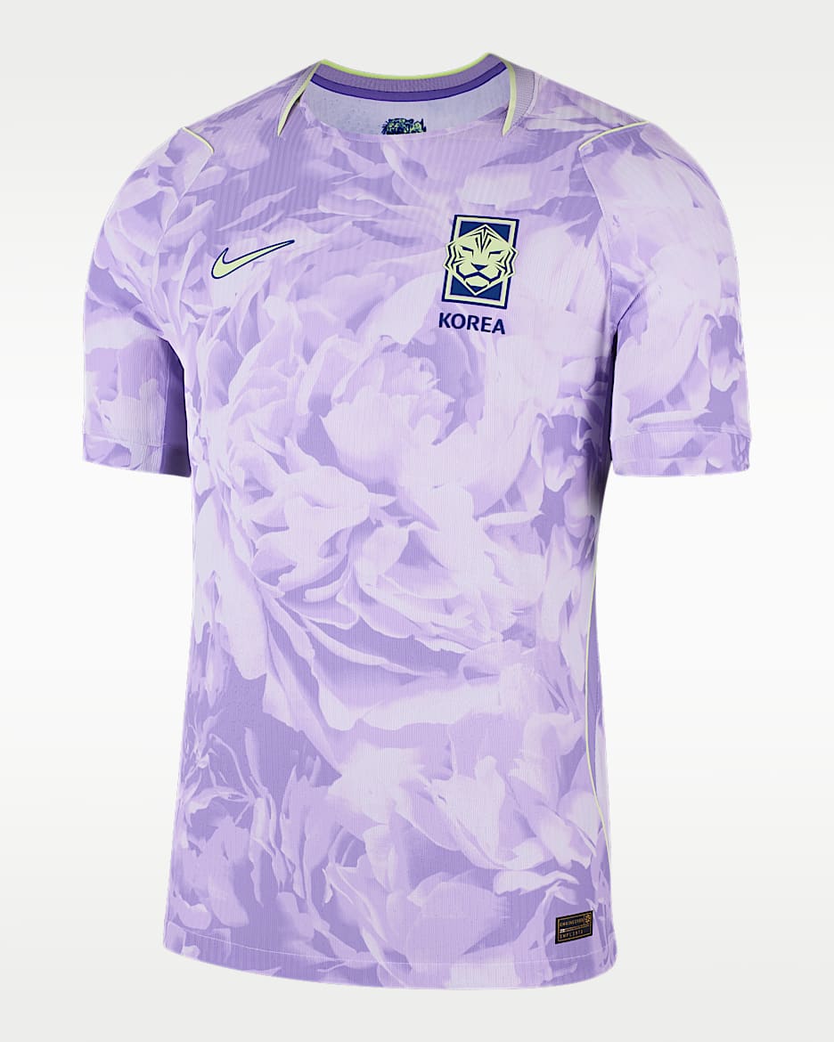 2026 赛季韩国队客场球员版 Nike Aero-FIT 男子足球球衣 - 太空紫/浅紫晶/浅柠色/全球蓝