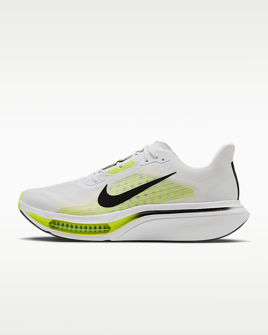 Nike Pegasus Plus 2 耐克超级飞马男子公路跑步鞋 - 白色/亮眼柠檬黄/黑