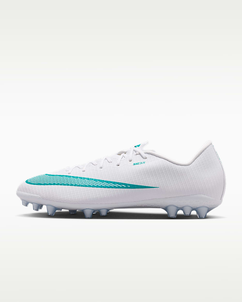 Nike Mercurial Vapor 17 Academy 耐克刺客系列男/女 AG 人造草地低帮足球鞋 - 白色/仙人掌绿